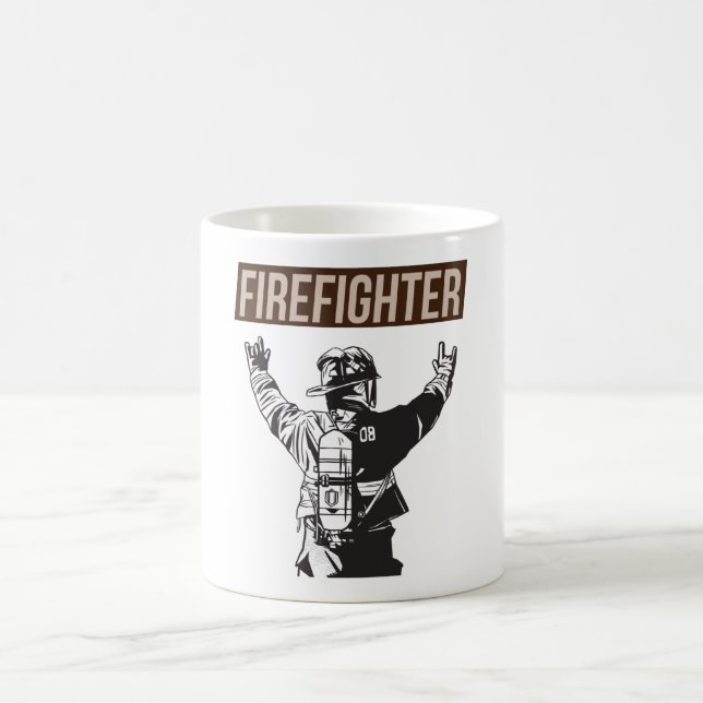 Stolzes Feuerwehrschiff Kaffeetasse (Mittel)
