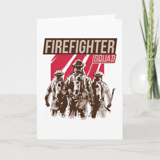 Stolzes Feuerwehrschiff Karte (Vorderseite)