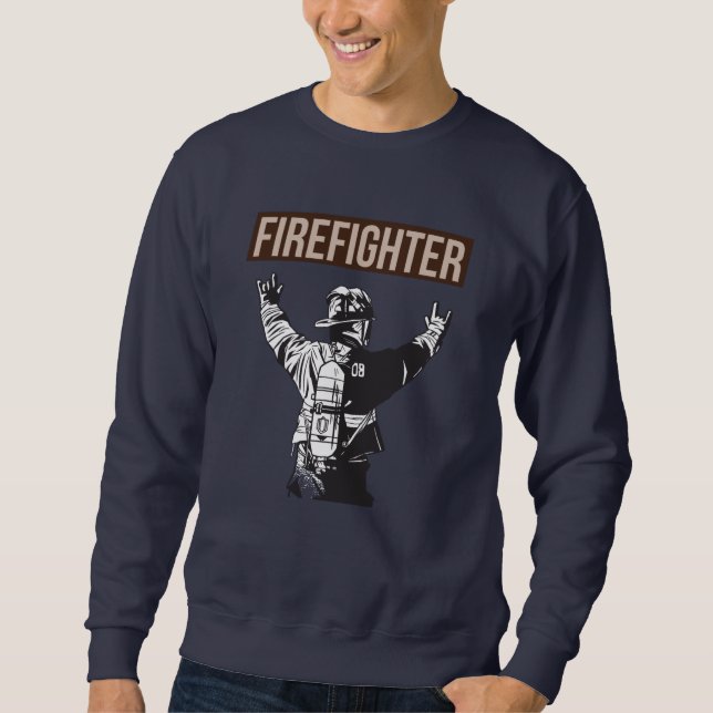 Stolzes Feuerwehrschiff Sweatshirt (Vorderseite)