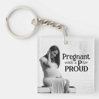 Stolzes Geschenk für eine neue schwangere Mutter Schlüsselanhänger