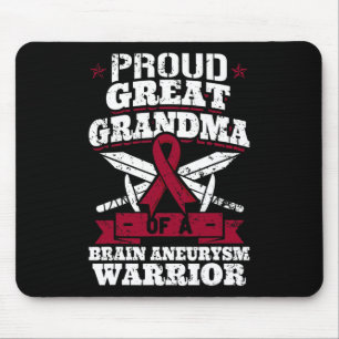 Stolzes großes Oma eines Gehirnaneurysma Krieger A Mousepad
