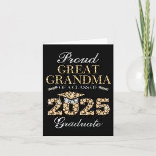 Stolzes großes Oma mit einer Cl von 2025 Graduat Karte