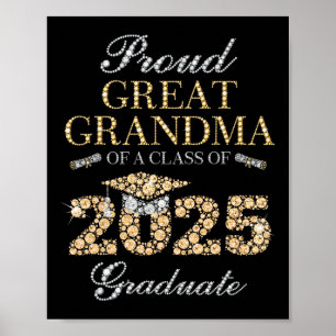 Stolzes großes Oma mit einer Cl von 2025 Graduat Poster