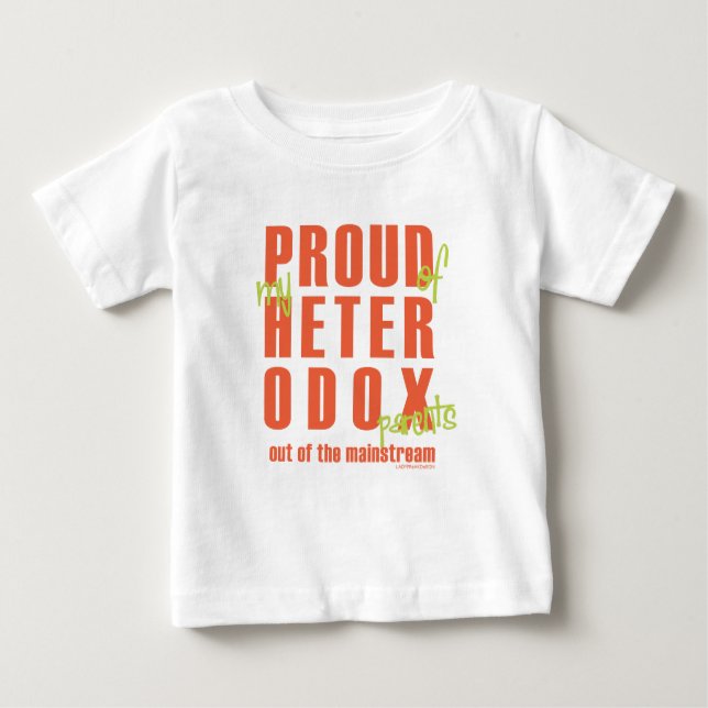 stolzes Heterodox Baby T-shirt (Vorderseite)