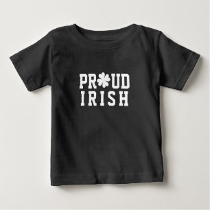 Stolzes Irisches Kleeblatt Glücksklee Zitat St. Pa Baby T-shirt