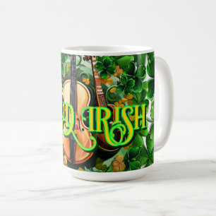 Stolzes Irisches Musiker-Design Kaffeetasse
