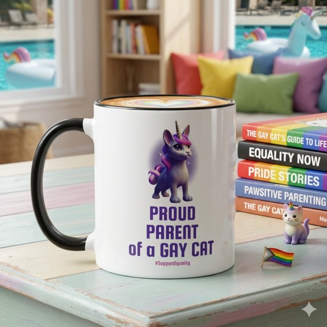 Stolzes Kind einer schwulen Katze Tasse (Von Creator hochgeladen)