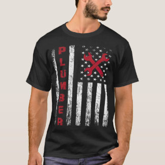 Stolzes Klempnerdesign für amerikanische 8. T-Shirt