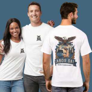 Stolzes Labor Day Amerikanisches Arbeiter Adler-Sh T-Shirt
