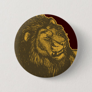 Stolzes Löwe-Knopf-Abzeichen Button