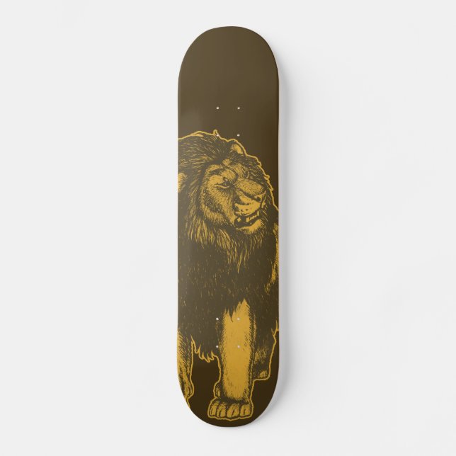 Stolzes Löwe-Skateboard Skateboard (Vorderseite)
