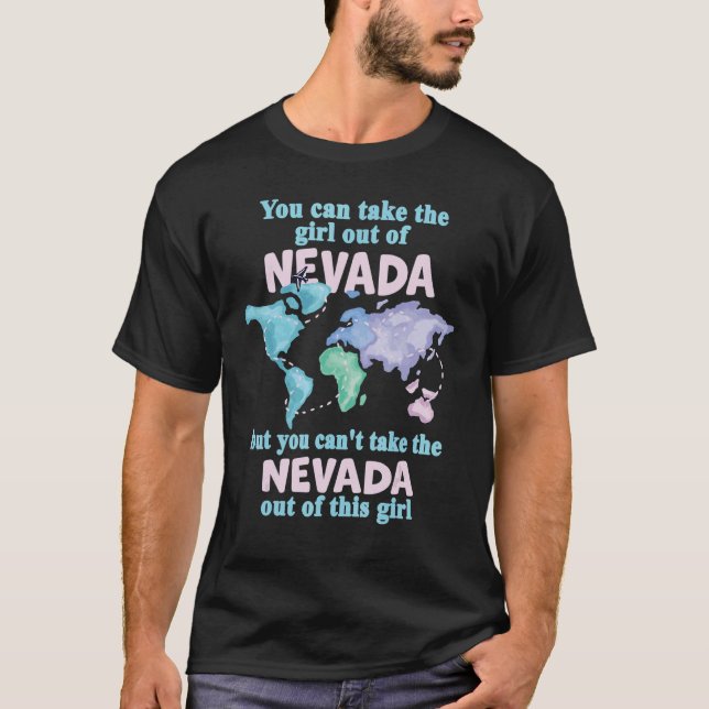 Stolzes Mädchen aus Nevada Umsiedlung aus Nevada T-Shirt (Vorderseite)