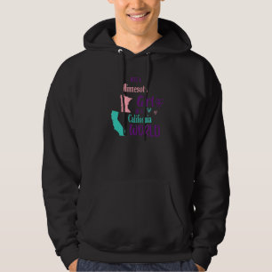 Stolzes Mädchen Design Nur ein Minnesota-Mädchen i Hoodie