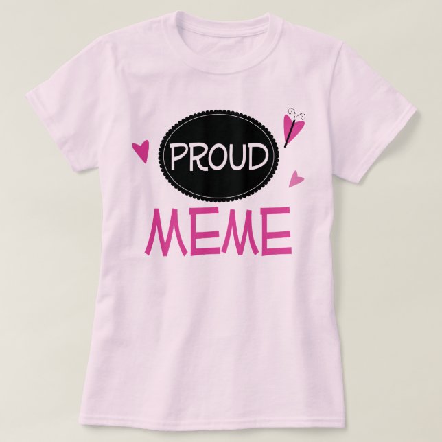 Stolzes Meme T-Shirt (Design vorne)