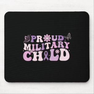 Stolzes militärisches Kind Lila für militärische K Mousepad