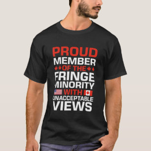 Stolzes Mitglied der französischen Minderheit mit T-Shirt