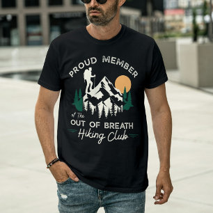Stolzes Mitglied des Außer Atem Wanderclubs Lustig T-Shirt
