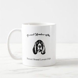 Stolzes Mitglied des Basset Hound Lovers Club Kaffeetasse