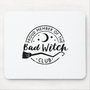 Stolzes Mitglied des Byd Witch Club Funny Hallowee Mousepad