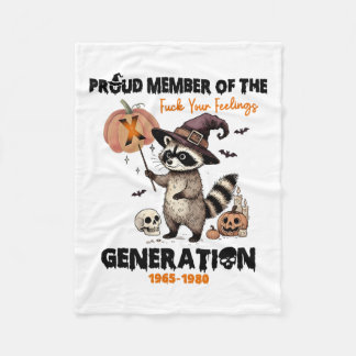 Stolzes Mitglied des Fck Your Gefühls Generation X Fleecedecke