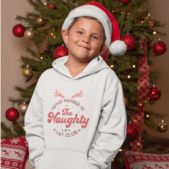 Stolzes Mitglied des naughty list Clubs Weihnachte Hoodie (Von Creator hochgeladen)