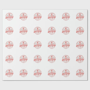 Stolzes Mitglied des Naughty Pickleball Club Geschenkpapier