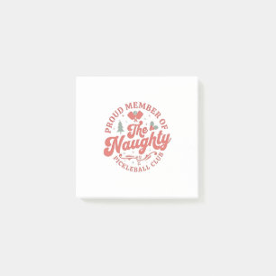 Stolzes Mitglied des Naughty Pickleball Clubs Post-it Klebezettel