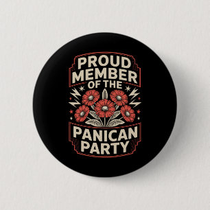 Stolzes Mitglied des panamerikanischen Party Prote Button