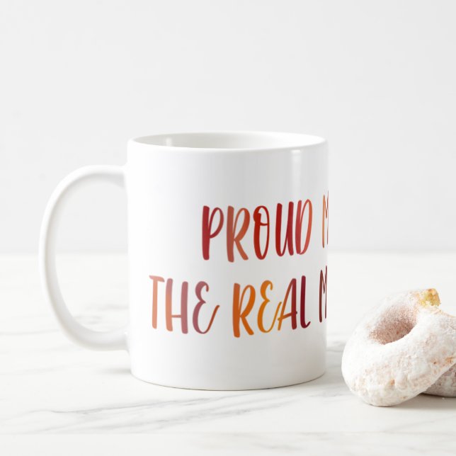 Stolzes Mitglied des Real Murders Club Kaffeetasse (Mit Donut)