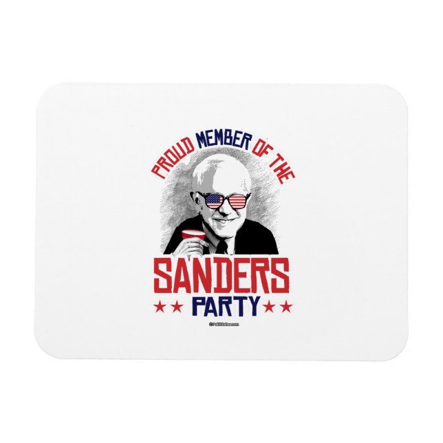 Stolzes Mitglied des Sanders-Party Magnet (Horizontal)