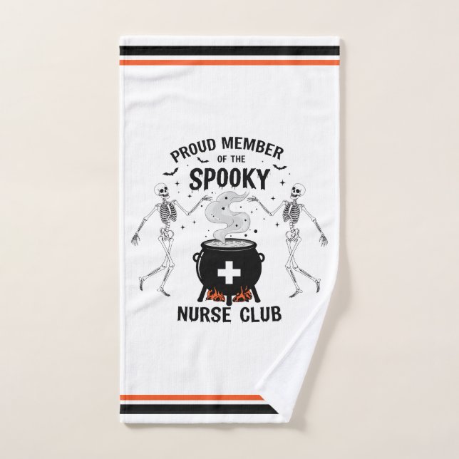 Stolzes Mitglied des Spooky Nurse Club Handtuch (Handtuch)