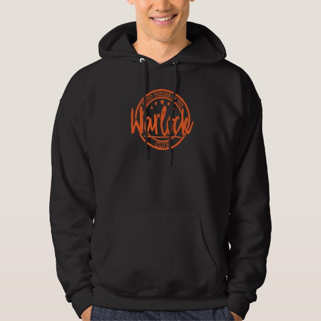 Stolzes Mitglied des Warlock Clubs Hoodie (Vorderseite)