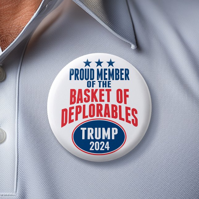 Stolzes Mitglied im Korb der Bedauernswerte - Trum Button (Trump 2024 Button)