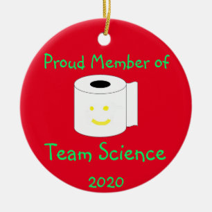 Stolzes Mitglied von Team Science Keramik Ornament