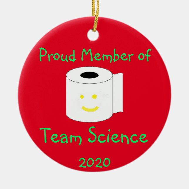 Stolzes Mitglied von Team Science Keramik Ornament (Vorne)