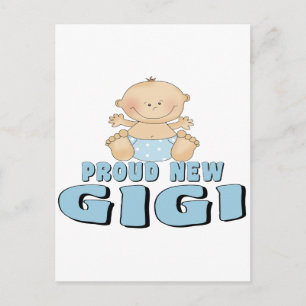 Stolzes neues Gigi-T-Shirt Postkarte