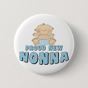 Stolzes Neues-Nonna-T-Shirt Button