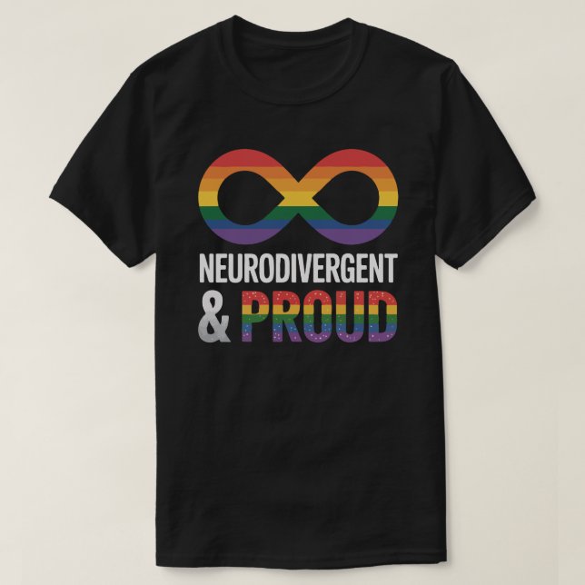 Stolzes Neurodivergent - ADHS Autismus - Stolz T-Shirt (Design vorne)