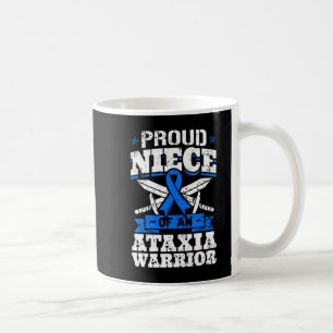 Stolzes Nichte eines Ataxia Warrior Blue Awareness Kaffeetasse