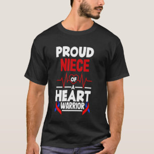Stolzes Nichte eines Herzkriegers CHD-Bewusstsein T-Shirt