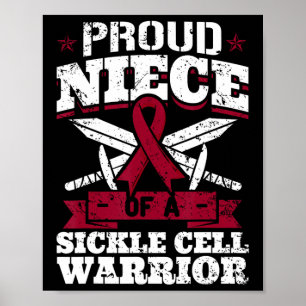 Stolzes Nichte eines Sichelzellenkriegers Poster