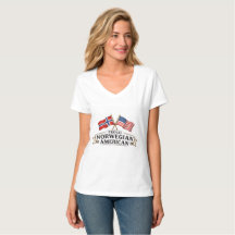 Stolzes Norwegisch-Amerikanisches Damen-T-Shirt