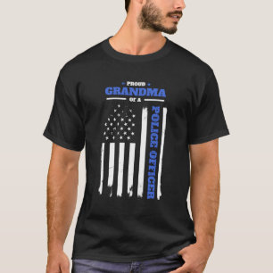 Stolzes Oma eines Polizeibeamten der amerikanische T-Shirt
