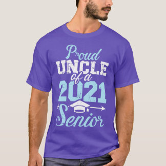 Stolzes Onkel einer Klasse von 2021 Senior T-Shirt
