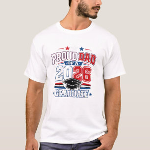 Stolzes Papa Klasse 2026 Abschluss-Shirt T-Shirt