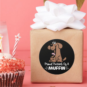 Stolzes Parent eines Muffin Backdesigns für Kondit Runder Aufkleber