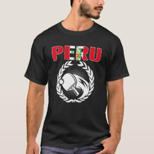 Stolzes Peru Tischtennis Peruanischer Ping Pong U T-Shirt