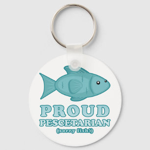 Stolzes Pescetarian Schlüsselanhänger