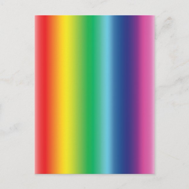 Stolzes Regenbogenfarbengefälle modernes Muster Postkarte (Vorderseite)