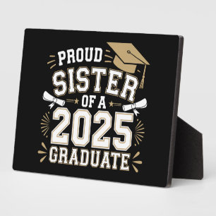 Stolzes Register einer 2025-Graduatenfamilie Fotoplatte